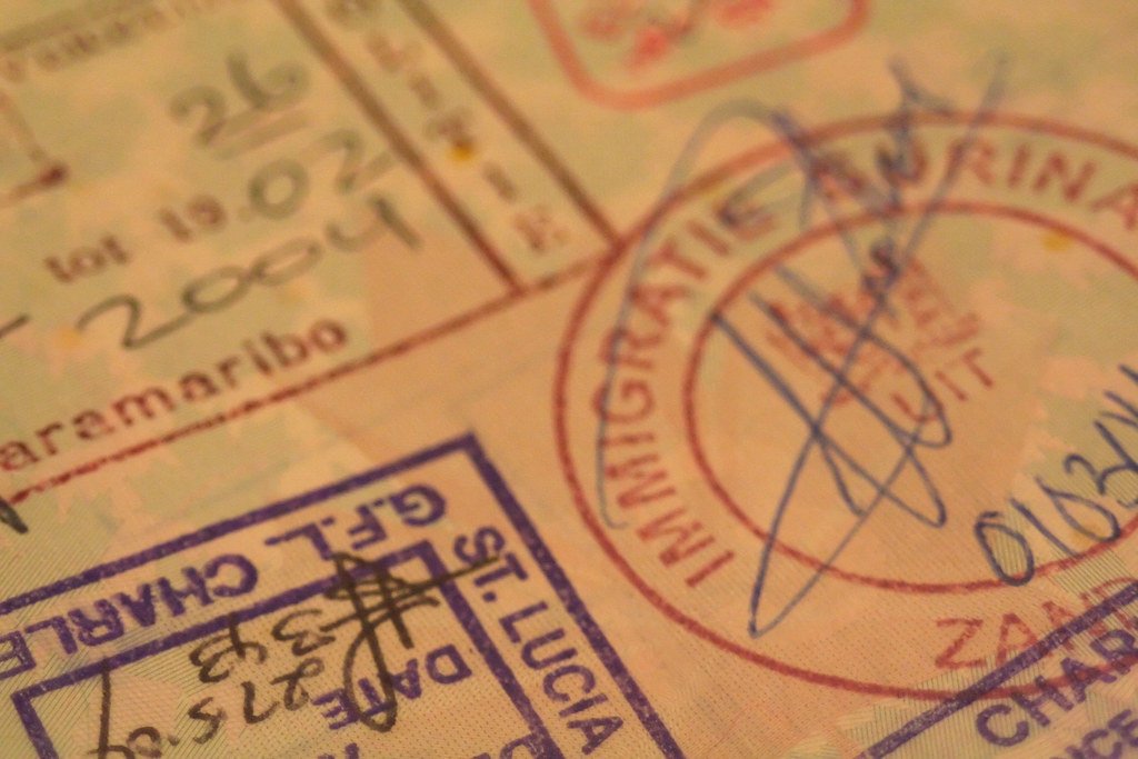 Tampons de passeport - checklist visa Canada